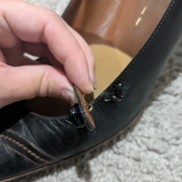 Chanel Heels Black Size 40 Classic Mary Jane Pump - Picture 5 of 10